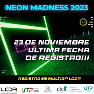 carrera de drones neon madness colombia
